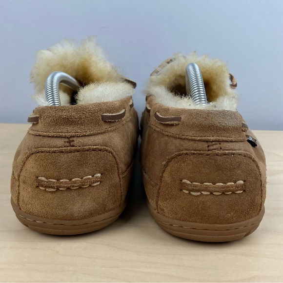 L.L. Bean Men’s Size 11.0 M Wicked Good Slipper Moccasins Brown Suede Lined - Picture 7 of 10